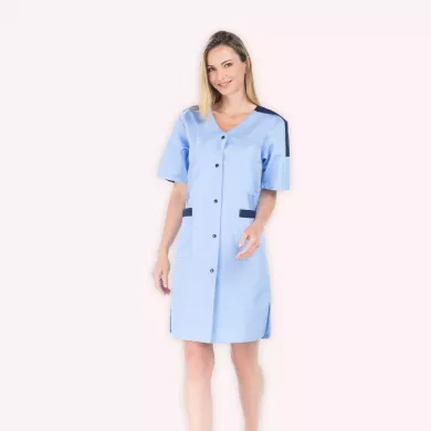 Blouse médicale longue et manches courtes pour femme | Sanipod