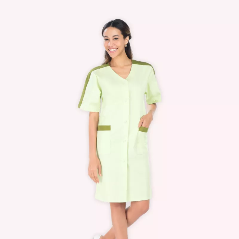 Blouse médicale longue et manches courtes pour femme | Sanipod