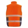Bodywarmer matelassé réversible haute visibilité ambulancier