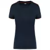 T-shirt liserés contrastés ambulancier femme | Sanipod