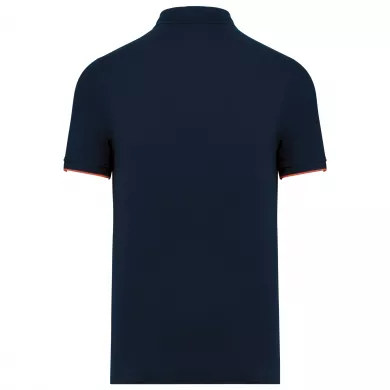 Polo contrasté ambulancier homme | Sanipod