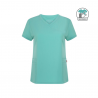 Tunique médicale à manches courte Femme - avec broderie