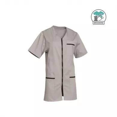 Blouse médicale avec zip pour femme professionnel de santé | Sanipod