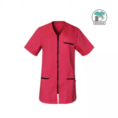 Blouse médicale avec zip pour femme professionnel de santé | Sanipod