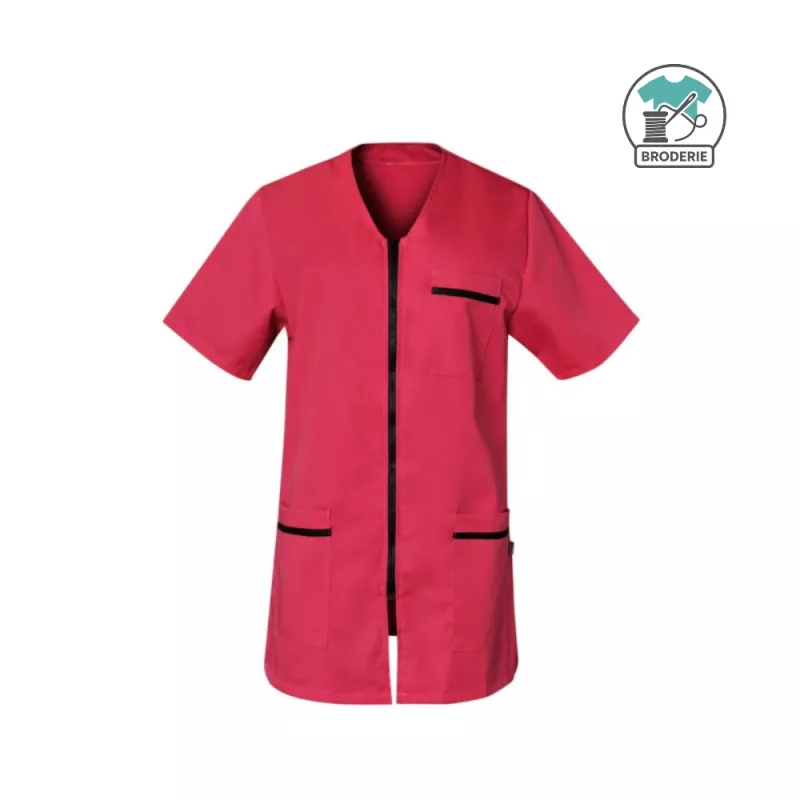 Blouse médicale avec zip pour femme professionnel de santé | Sanipod