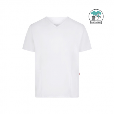 Tunique à manches courtes unisexe - avec broderie