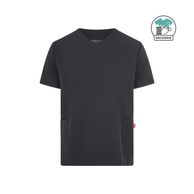 Tunique à manches courtes unisexe - avec broderie