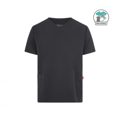 Tunique à manches courtes unisexe - avec broderie