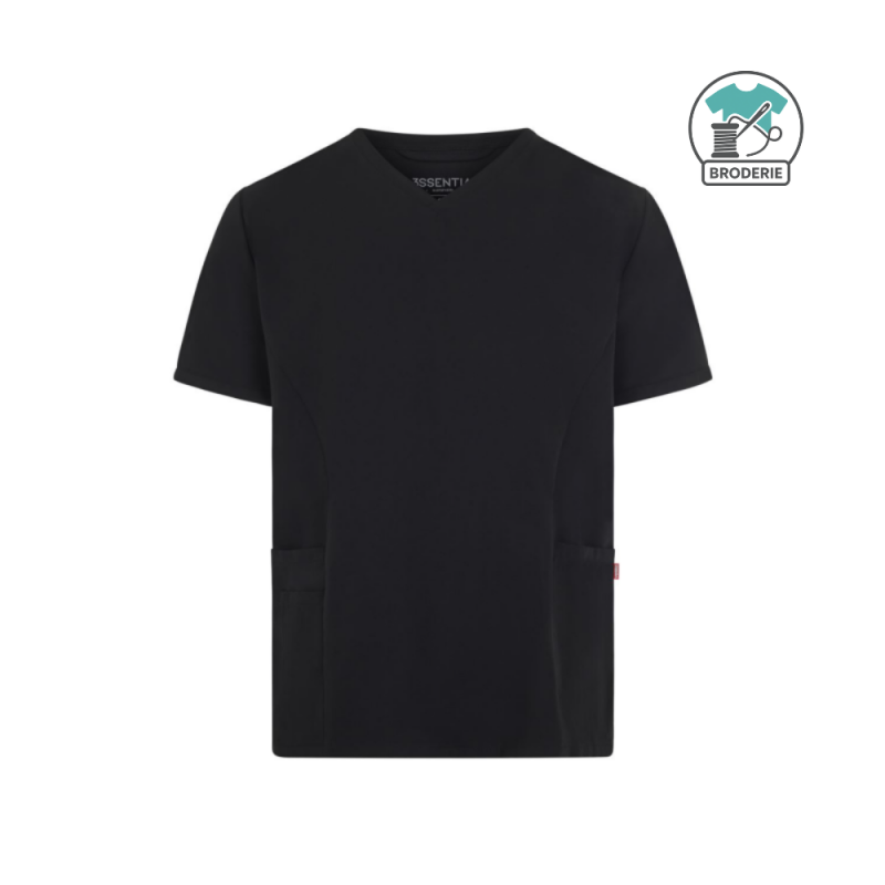 Tunique à manches courtes unisexe - avec broderie