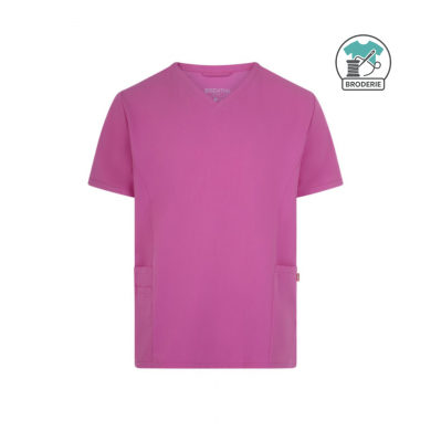 Tunique à manches courtes unisexe - avec broderie