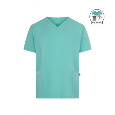 Tunique à manches courtes unisexe - avec broderie