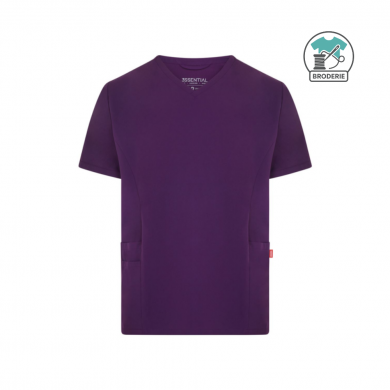 Tunique à manches courtes unisexe - avec broderie