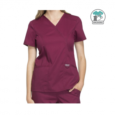 Tunique cache-cœur femme Cherokee - avec broderie