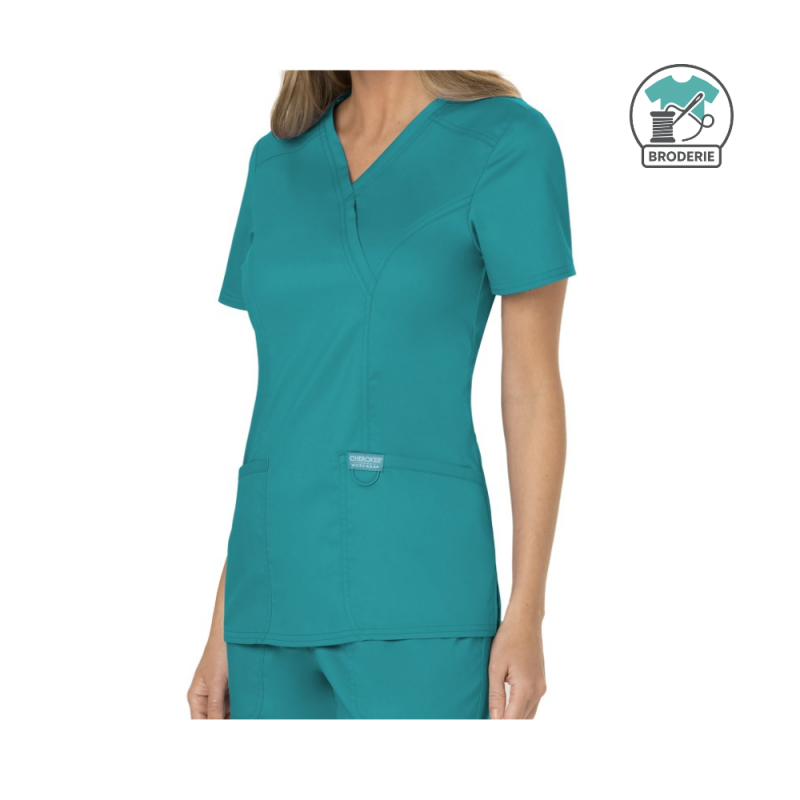 Tunique cache-cœur femme Cherokee - avec broderie