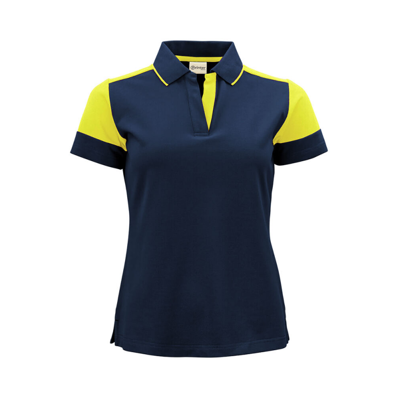 Polo femme prime bi-colore ECO-RESPONSABLE | Sanipod