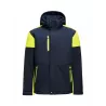 Softshell doublée homme prime bicolore ECO-RESPONSABLE | Sanipod