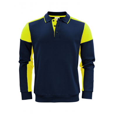 Sweat col polo prime bi-colore ECO-RESPONSABLE| Sanipod