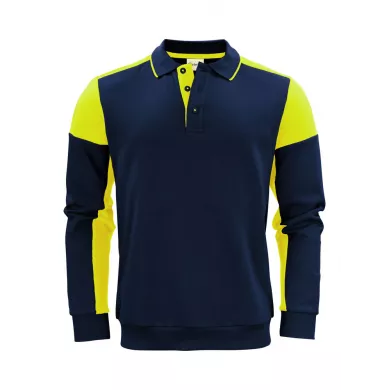 Sweat col polo prime bi-colore ECO-RESPONSABLE| Sanipod