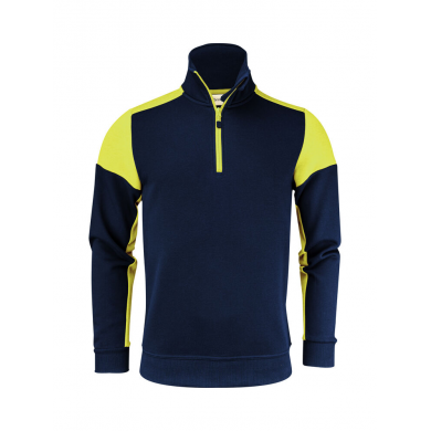 Sweat 1/2 zip prime bicolore ECO-RESPONSABLE | Sanipod