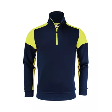 Sweat 1/2 zip prime bicolore ECO-RESPONSABLE | Sanipod