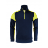 Sweat 1/2 zip prime bicolore ECO-RESPONSABLE | Sanipod