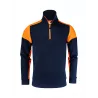 Sweat 1/2 zip prime bicolore ECO-RESPONSABLE | Sanipod