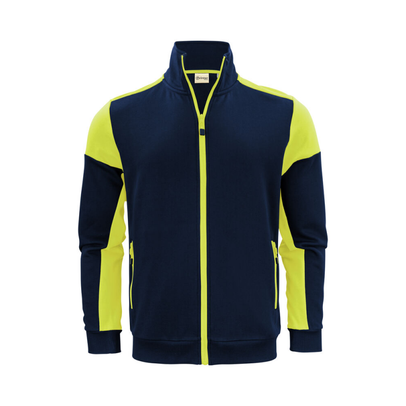 Veste sweat homme prime bicolore ECO-RESPONSABLE | Sanipod