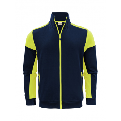 Veste sweat homme prime bicolore ECO-RESPONSABLE | Sanipod
