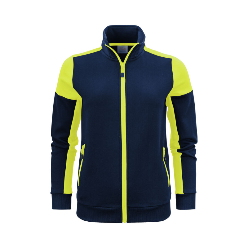 Veste sweat femme prime bicolore ECO-RESPONSABLE | Sanipod