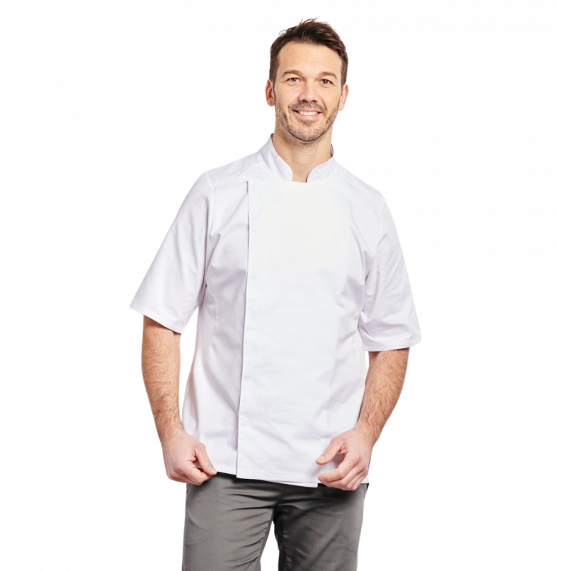 Veste de cuisine en tencel, manches longues mixte | Sanipod