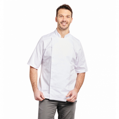 Veste de cuisine en tencel, manches longues mixte | Sanipod